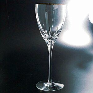 Lenox Firelight Gold Crystal Wine Glass 8" sophisticated elegant stemware